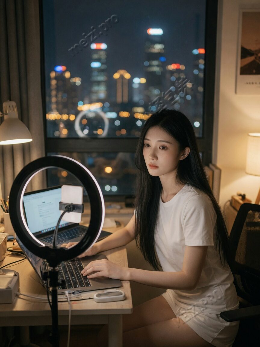 下播后的夜里