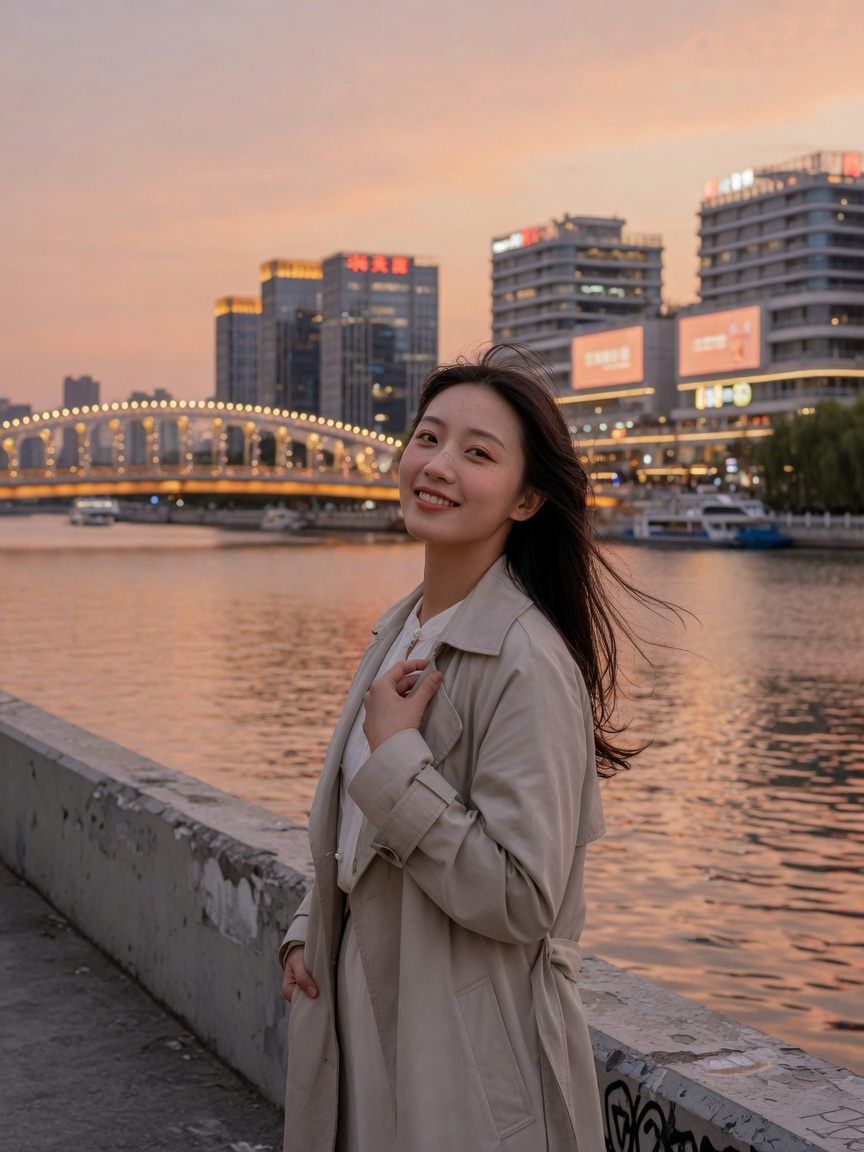 天津不赶场：海河灯影里，先谈「能陪多久」再见面