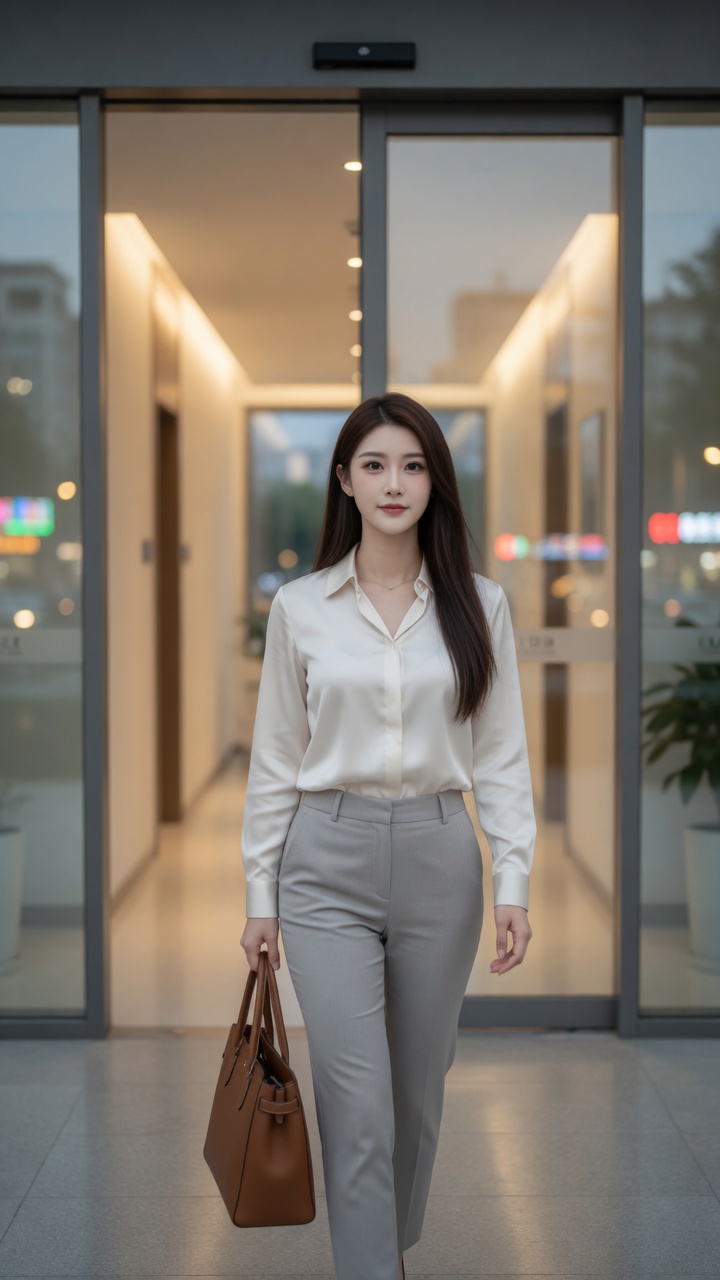 下班后的窗边