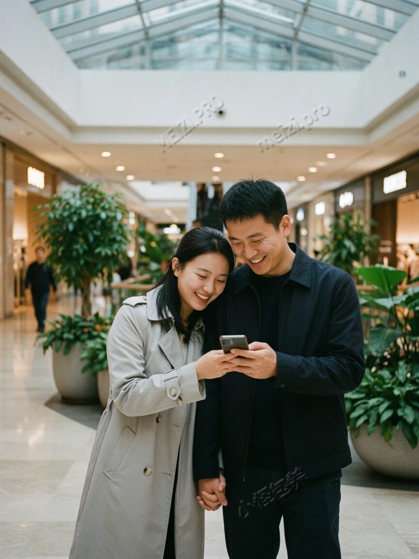 商场牵手