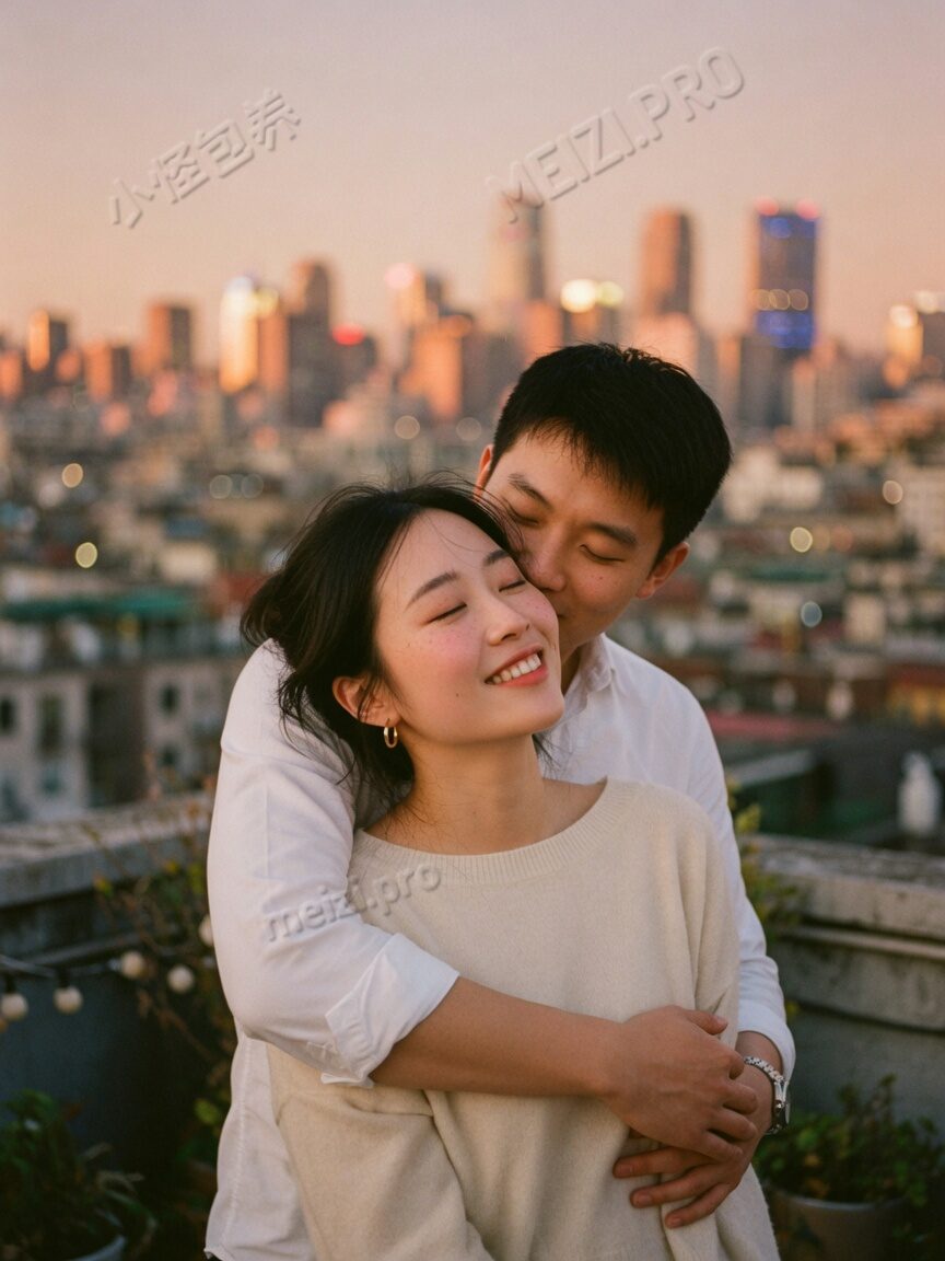 天台背后抱