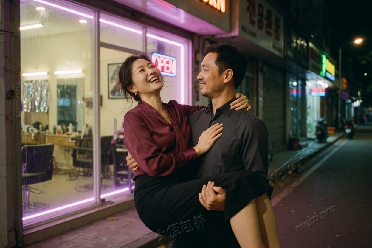 衡阳夜街上的公主抱