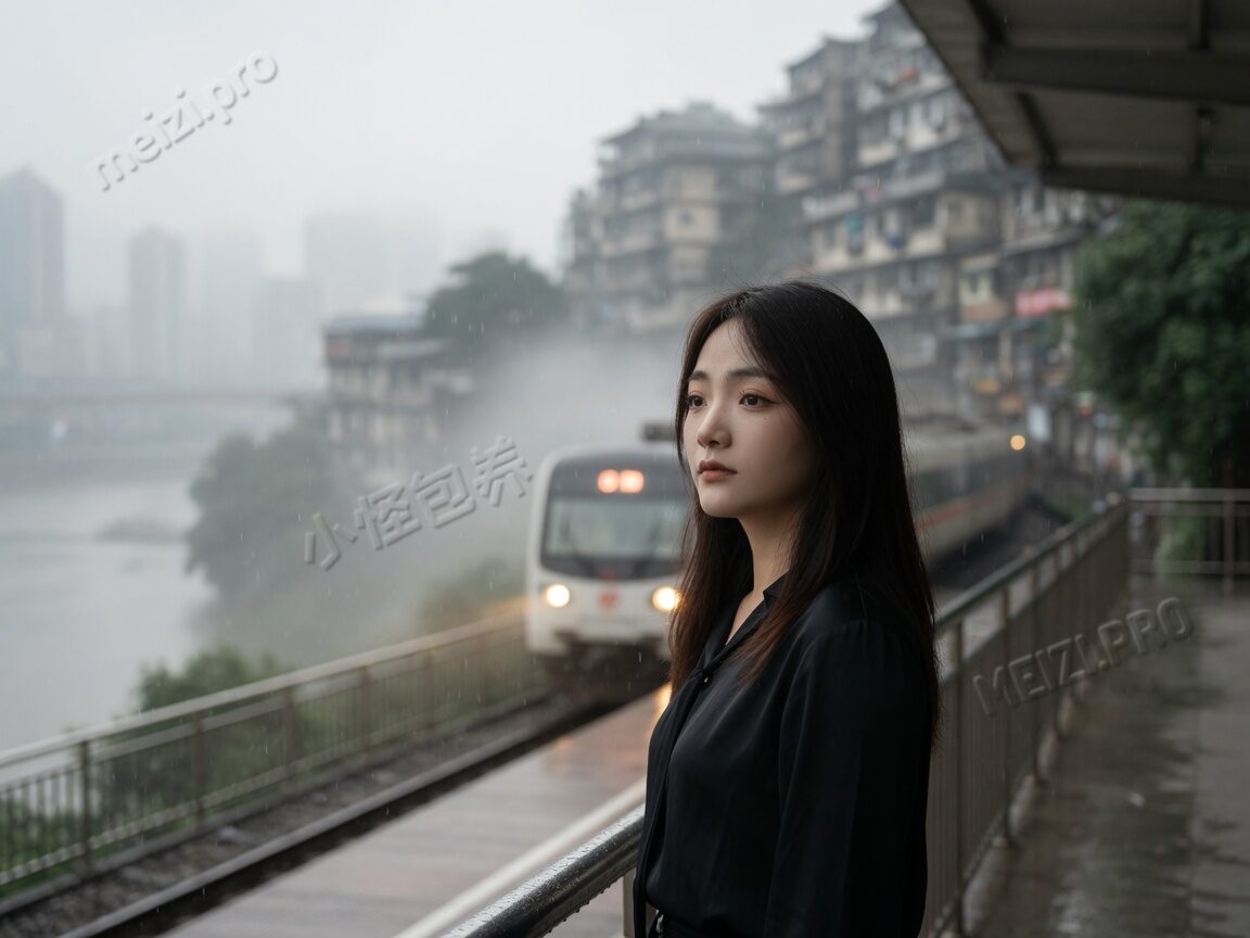雨里等一班轻轨