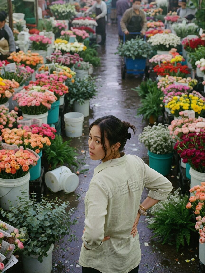 花市里回眸