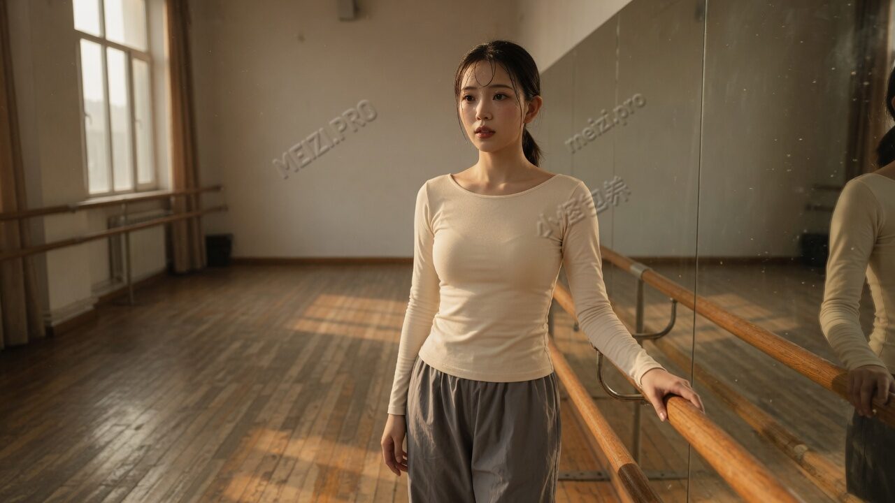 排练散了,人还在把杆边上