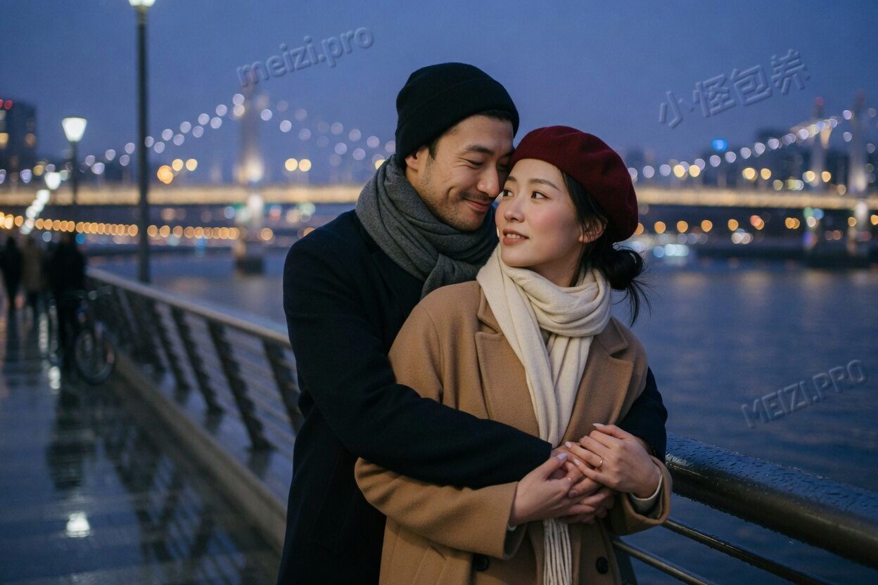 江边蓝调里,他从背后环住她