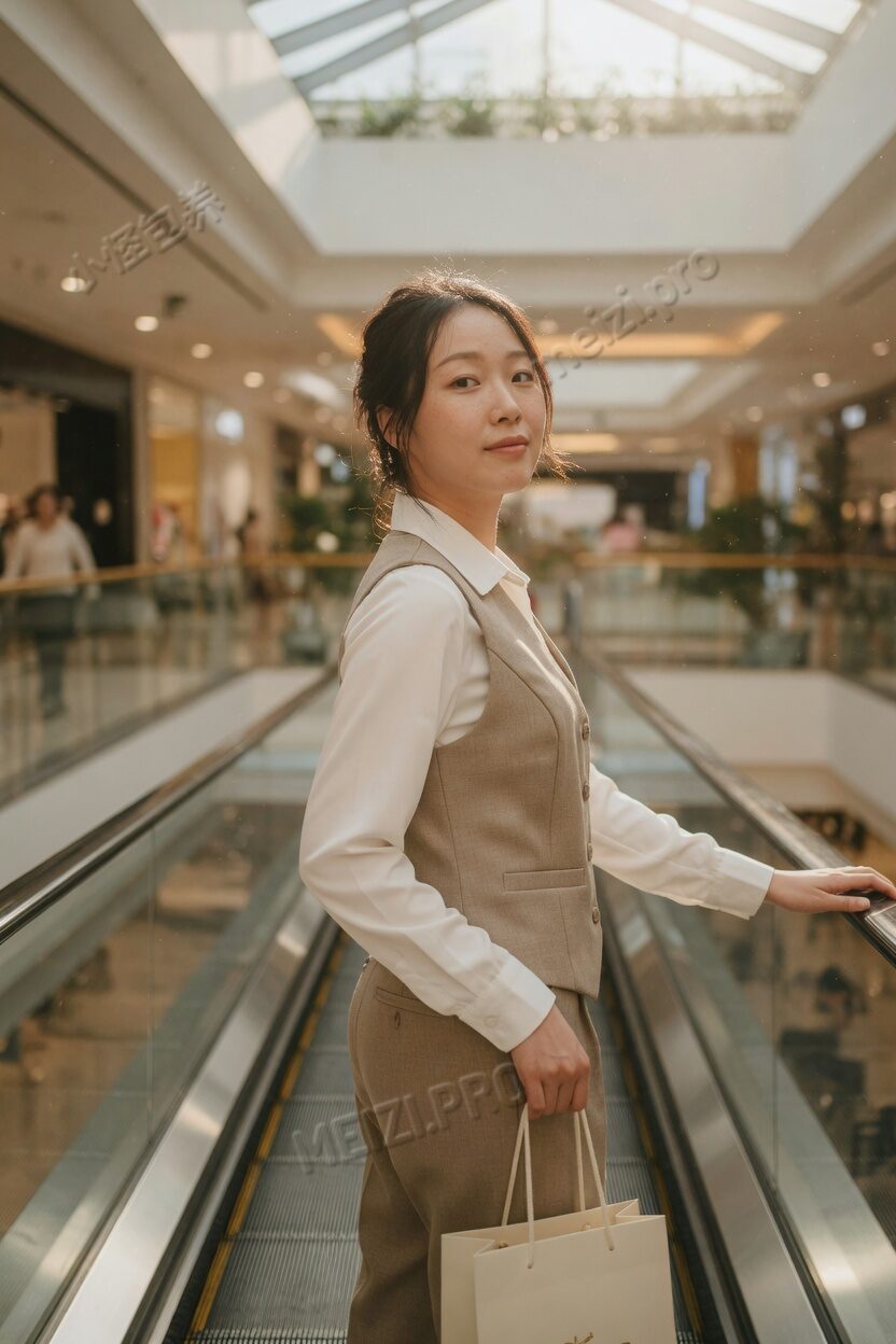 商场中庭电扶梯回眸